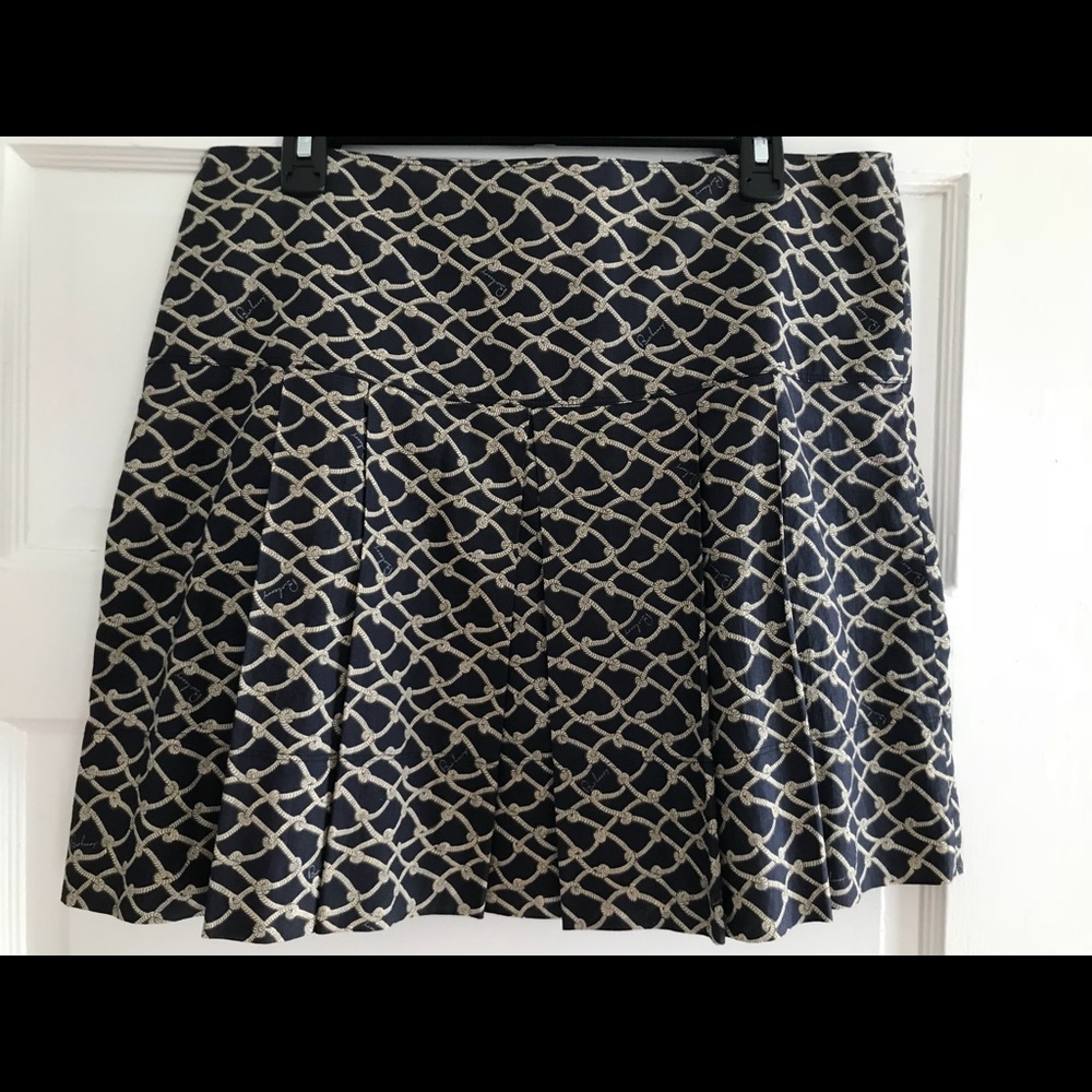 Burberry Nautical navy size zip skirt